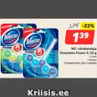 Allahindlus - WC-värskendaja
Domestos Power 5, 55 g