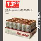 Hele õlu Alexander, 5,2%, 24 x 56,8 c