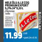 Allahindlus - HELE ÕLU A.LE COQ PREMIUM AXPORT