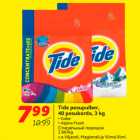 Allahindlus - Tide pesupulber,
40 pesukorda, 3 kg