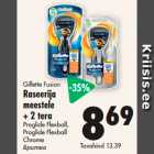Gillette Fusion
Raseerija
meestele
+ 2 tera