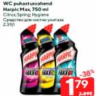 WC puhastusvahend
Harpic Max, 750 ml

