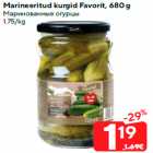 Allahindlus - Marineeritud kurgid Favorit, 680 g
