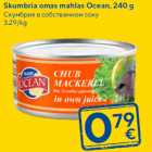 Skumbria omas mahlas Ocean, 240 g

