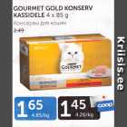 Allahindlus - GOURMET GOLD KONSERV KASSIDELE 4 x 85 g