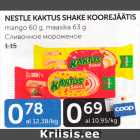 Allahindlus - NESTLE KAKTUS SHAKE KOOREJÄÄTIS 