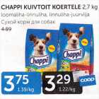 CHAPPI KUIVTOIT KOERTELE 2,7 kg