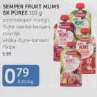Allahindlus - SEMPER FRUKT MUMS 6K PÜREE 110 g