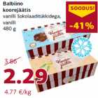 Allahindlus - Balbiino
koorejäätis