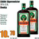 Allahindlus - Liköör Jägermeister
35% 0,5L