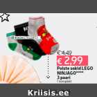 Магазин:Hüper Rimi,Скидка:Носки для мальчиков LEGO
NINJAGO ****