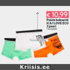 Боксеры для мальчиков
ICA I LOVE ECO
3 пары
1 комплект