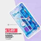  Канцелярские товары из 5 частей
набор
FROZEN**
1 комп.