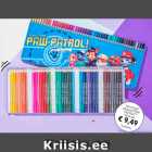 Allahindlus - Värvilised pliiatsid PAW
PATROL**
50tk/pk
1 komplekt