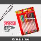 Geelpliiatsid
SCHOOL STAR
10 tk/pk
1 komplekt