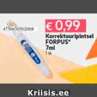Korrektuuripintsel
FORPUS*
7ml
1 tk