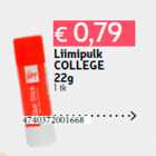 Allahindlus - Liimipulk
COLLEGE
22g
1 tk