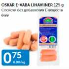 Allahindlus - OSKAR E-VABA LIHAVIINER 125 G