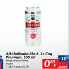 Alkohoolivaba õlu A.Le Coq Premium, 500 ml