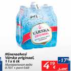 Mineraalvesi Värska originaal, 1 l x 6 tk