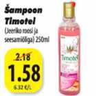 Allahindlus - Šampoon Timotei (Jeeriko roosi ja seesamioliga)250g