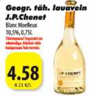 Geogr.täh. lauavein J.P.Chenet Blanc Moelleux 10,5%,0,75l