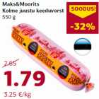 Maks&Moorits
Kolme juustu keeduvorst
550 g