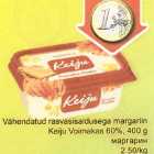 Allahindlus - Vähendatud rasvasisaldusega margariin Keiju Voimakas 60%, 400 g