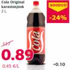 Allahindlus - Cola Original
karastusjook
2 L