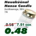 Hauaküünal Hansa Candle