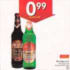 Õlu Praga, 50 cl .Dark Lager,4,5% .Premium Pilsner, 4,7%