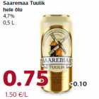Saaremaa Tuulik
hele õlu