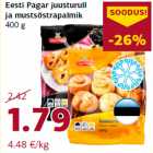 Allahindlus - Eesti Pagar juusturull
ja mustsõstrapalmik
400 g
