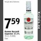 Allahindlus - Rumm Bacardi Superior