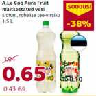Allahindlus - A.Le Coq Aura Fruit
maitsestatud vesi