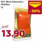 Allahindlus - M.V. Wool külmsuitsu
lõhefilee
kg