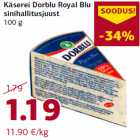 Käserei Dorblu Royal Blu
sinihallitusjuust
100 g