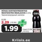 RÕNGU KONTSENTREERITUD MUSTSÕSTRA MAHLAJOOK 0,33L