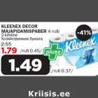 KLEENEX DECOR MAJAPIDAMISPABER 4 rulli 2-kihiline