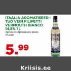 ITAALIA AROMATISEERITUD
VEIN FILIPETTI
VERMOUTH BIANCO
14,8% 1 L