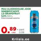MUU ALKOHOOLNE JOOK
SINEBRYCHOFF
LD GRAPEFRUIT
