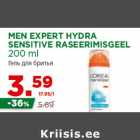 MEN EXPERT HYDRA
SENSITIVE RASEERIMISGEEL
200 ml