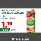 Магазин:Maksimarket, Konsum,Скидка:Сок из 4 плодов