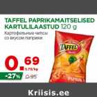 TAFFEL PAPRIKAMAITSELISED
KARTULILAASTUD 120 g