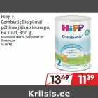 Allahindlus - Hipp 2
Combiotic Bio piimal
põhinev jätkupiimasegu,
6+ kuud, 800 g