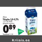 Alma
Täispiim 3,8-4,2%