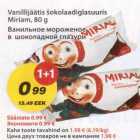 Vanillijäätis šokolaadiglasuuris Miriam