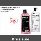 SYOSS GLOSSING SHINE SEAL ŠAMPOON, PALSAM