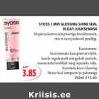 SYOSS 1 MIN GLOSSING SHINE SEAL 10 DAY JUUKSEMASK