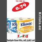 Tualettpaber Kleenex Veltie, 4 rulli, 2 sorti